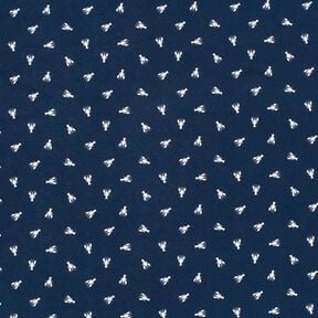 Cotton Jersey king prawns – navy blue, 