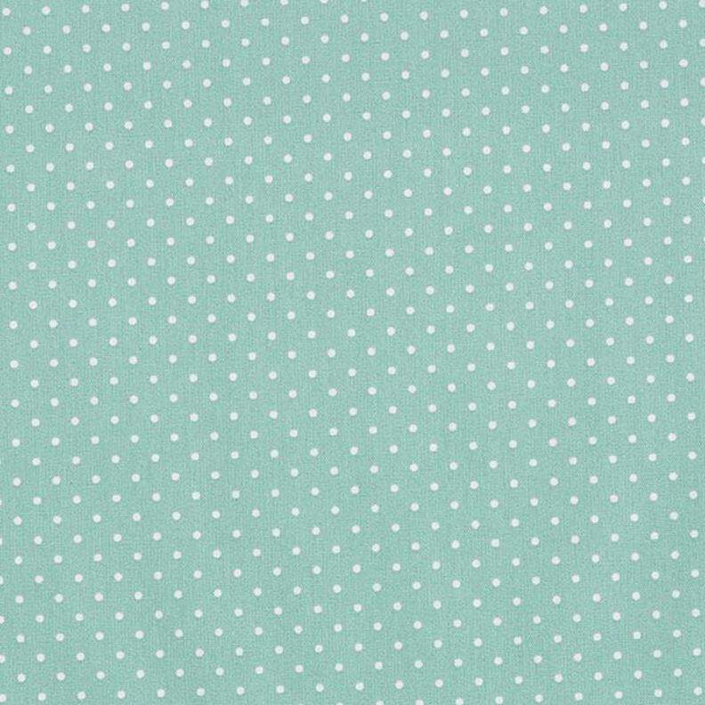 Coated Cotton Little Dots – aqua blue,  image number 1
