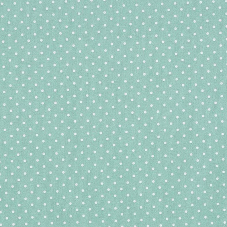 Coated Cotton Little Dots – aqua blue,  image number 1