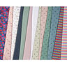 Cotton Jersey Rainbow Stripes – white/colour mix,  thumbnail number 6