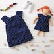 Cotton Poplin Medium Stars – navy blue/white,  thumbnail number 7