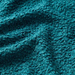 Plain Bouclé Knit – light petrol, 