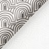 Decor Fabric Half Panama minimalist arches – white/grey,  thumbnail number 4