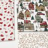 Decorative fabric half Panama winter berries – offwhite,  thumbnail number 5