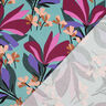 viscose fabric stretch Spring Garden | Nerida Hansen – aqua blue/burgundy,  thumbnail number 4
