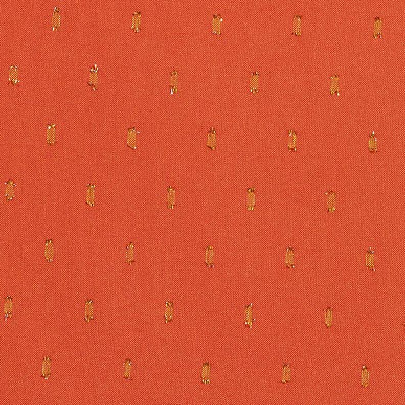 Glitter Droplets Viscose – terracotta,  image number 1