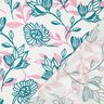 Viscose Linen Blend Flowers| Poppy Fabrics – ivory/turquoise,  thumbnail number 4