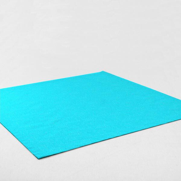 Felt 90 cm / 1 mm thick – turquoise,  image number 6