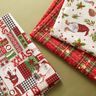 Decor Fabric Canvas Gnome with hat – light beige/dark red,  thumbnail number 5