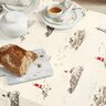 Decor Fabric Panama Lighthouses and seagulls – natural/chili,  thumbnail number 8