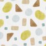 Waffle Piqué colourful shapes – moss green/ivory,  thumbnail number 6