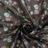Crêpe Chiffon Dobby & Flowers – black/light blue,  thumbnail number 3