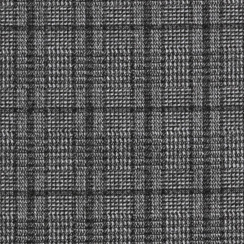 Coating knit stretch Prince of Wales check – light grey/anthracite,  image number 1