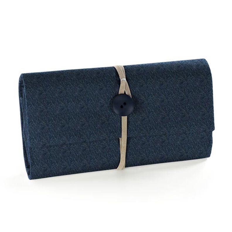 Felt 90 cm / 1 mm thick – navy,  image number 4