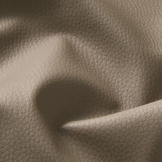 Upholstery Fabric Embossed Faux Leather – dark taupe, 