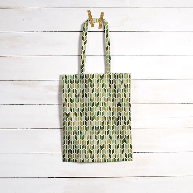 Jacquard Tapestry Zigzag – green,  image number 6