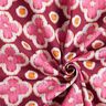 Decor Fabric Canvas Embroidery look – burgundy/pink,  thumbnail number 3