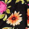 viscose fabric large flowers digital print – black/purple,  thumbnail number 2