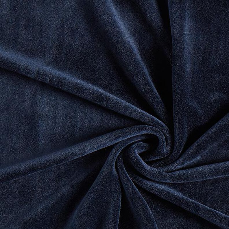 Stretch Velvet Nicky Velours – navy blue, image number 1
