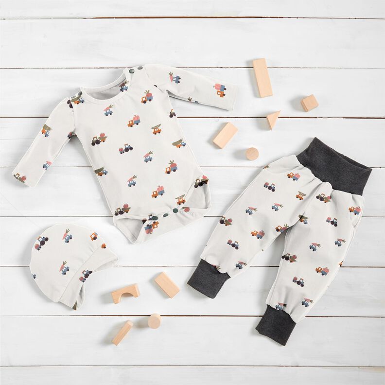 Cotton Jersey Vegetable delivery – offwhite,  image number 6