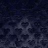 Faux Fur hearts | Poppy Fabrics – blue-black,  thumbnail number 1