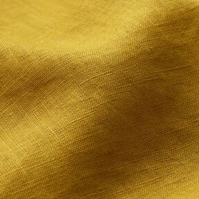 Lightweight linen blend pre-washed – mustard, 