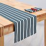 Decor Fabric Jacquard stripes – ocean blue/white,  thumbnail number 7