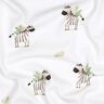 GOTS Cotton Jersey Zebras in the steppe Digital Print | Poppy Fabrics – white/black,  thumbnail number 2