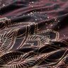 Cotton JerseyBorder Fabric Mandala with gold speckles | Glitzerpüppi – black brown/gold,  thumbnail number 7