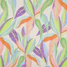 Sateen Leaves digital print| Poppy Fabrics – cream/light green,  thumbnail number 1