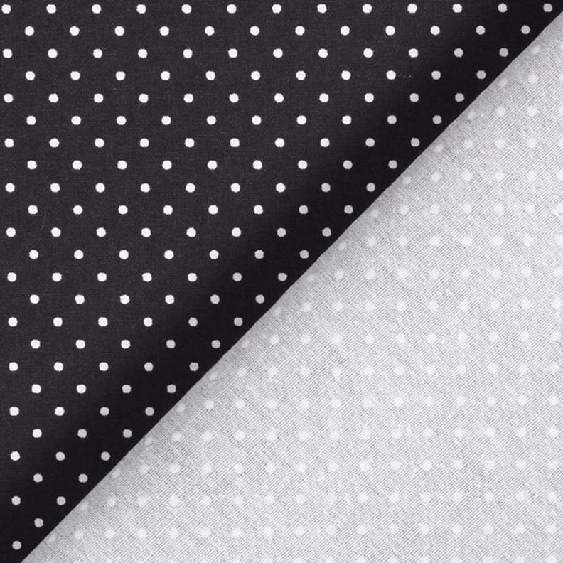 Cotton Poplin Little Dots – black/white,  image number 6
