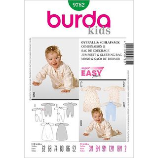 Baby Overalls / Sleeping Bag, Burda 9782, 