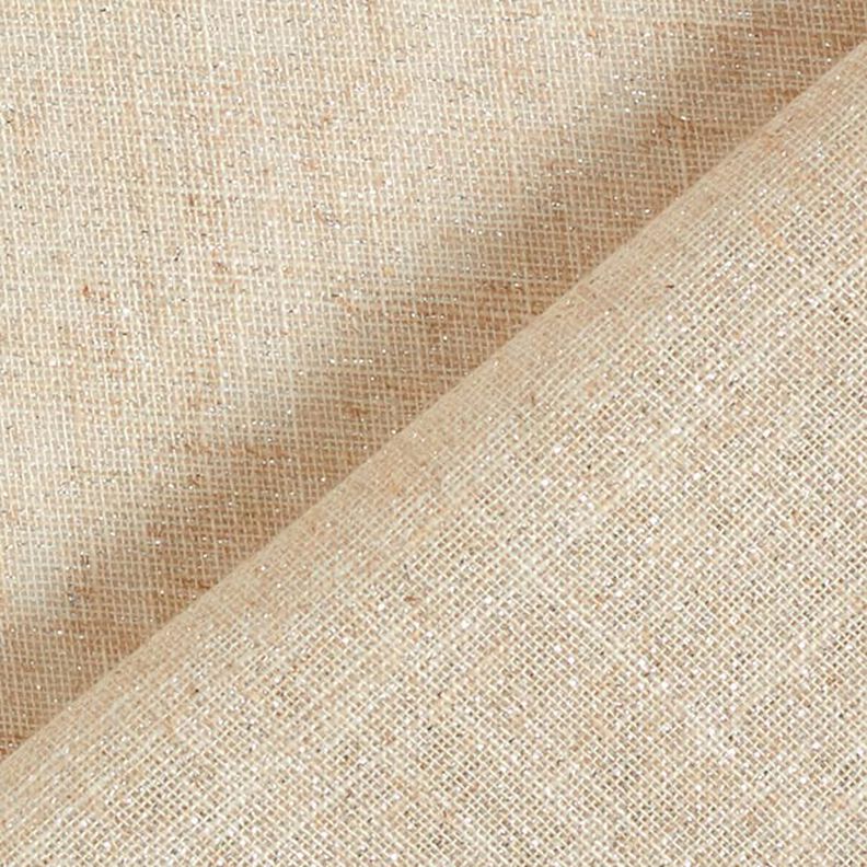 Decor Fabric Voile Lurex – natural/silver,  image number 5