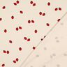 GOTS Cotton Jersey Strawberries | Poppy Fabrics – light beige/carmine,  thumbnail number 4