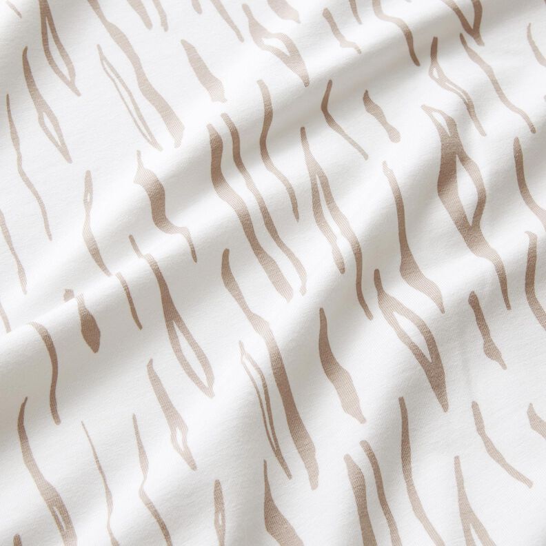 Zebra cotton jersey – offwhite,  image number 2