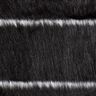 Faux Fur Horizontal stripes – black/offwhite,  thumbnail number 1