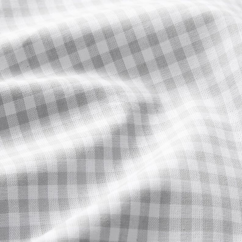 Cotton Poplin Vichy check – silver grey,  image number 2