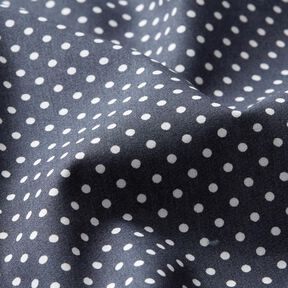 Cotton Poplin Mini polka dots – anthracite/white, 