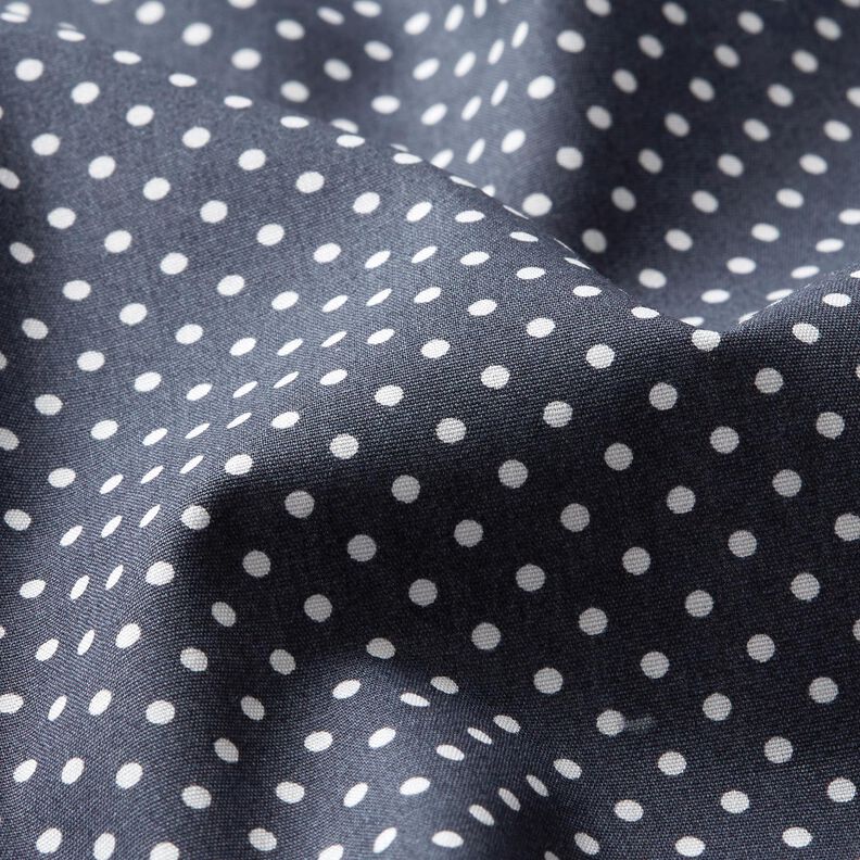 Cotton Poplin Mini polka dots – anthracite/white, image number 2
