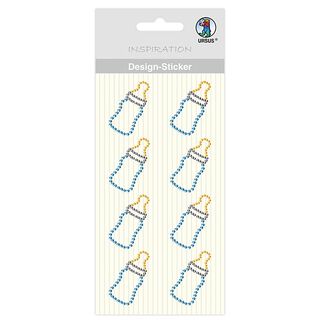 Baby Boy Bottle Design Stickers  – blue/yellow, 