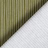 Cotton Cretonne delicate lines – dark olive/white,  thumbnail number 4