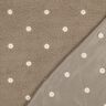 Teddy Fur Embroidered Flowers | Poppy Fabrics – dark taupe,  thumbnail number 4