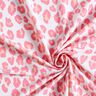 Swimsuit fabric leopard print – white/pink,  thumbnail number 3