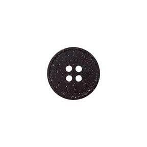 Recycled 4-Hole Hemp/Polyester Button – dark grey, 