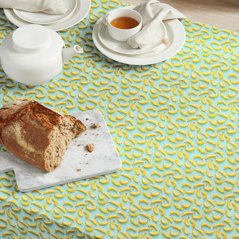 Cotton Poplin Bananas – eucalyptus/sunglow,  image number 7