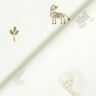 Cotton Jersey little steppe animals &ndash; white,  thumbnail number 4