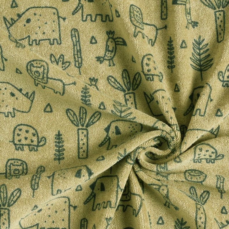 terry cloth jersey in the jungle – greige,  image number 3