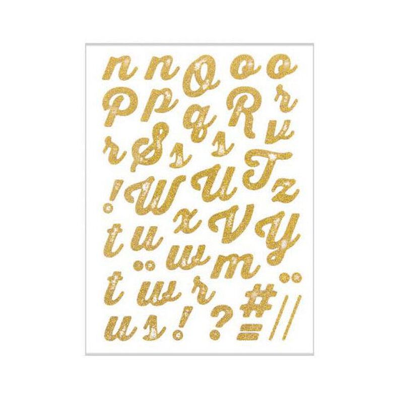 A-Z Iron-On Glitter Foil – gold metallic | Rico Design,  image number 2
