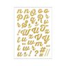 A-Z Iron-On Glitter Foil – gold metallic | Rico Design,  thumbnail number 2