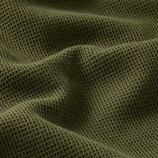 Waffle piqué Mini – dark olive, 